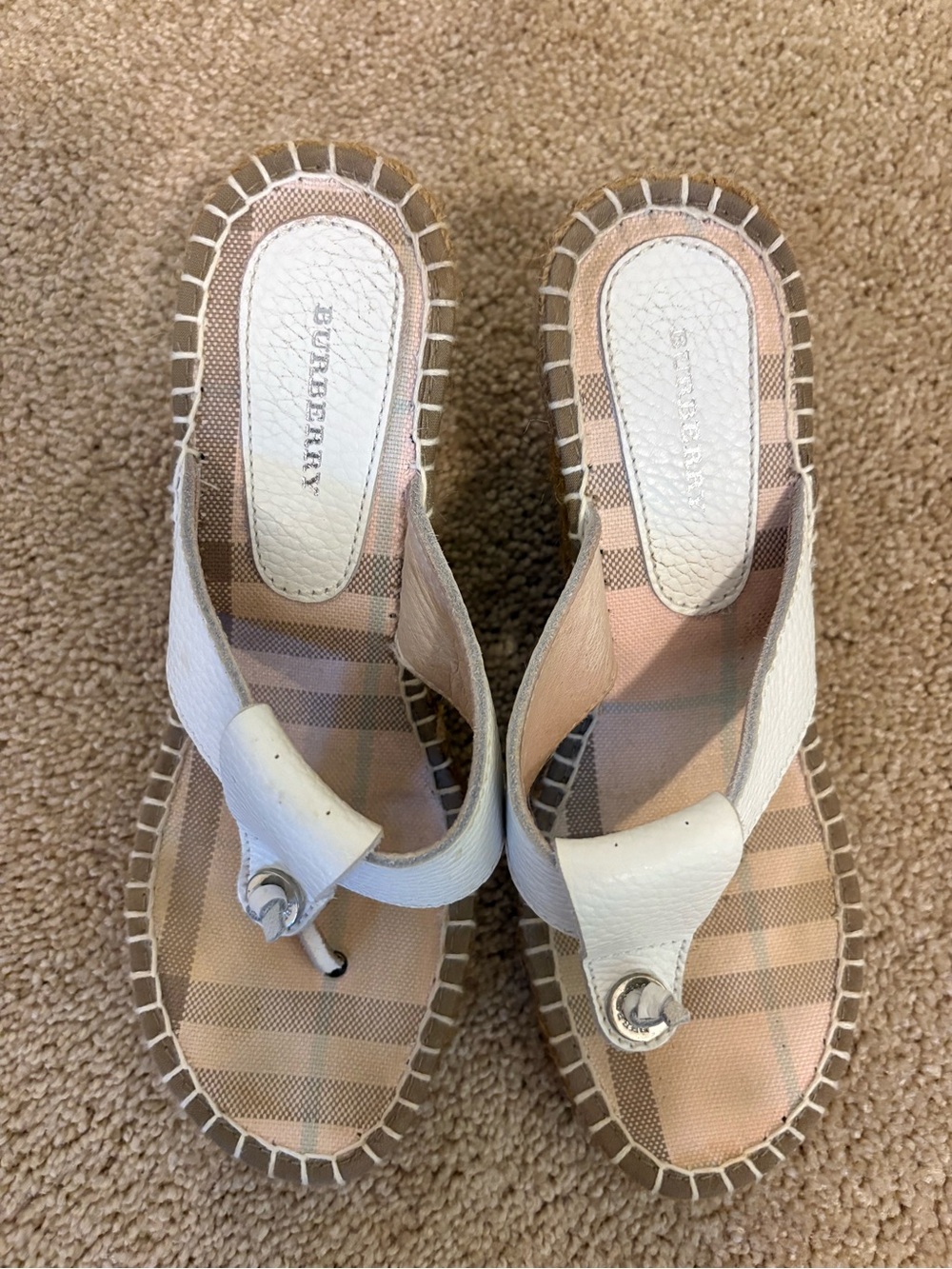 Burberry Wedge Sandals - Picture 2 of 5